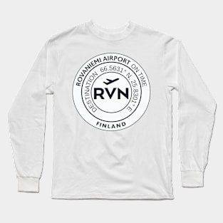 Airport Rovaniemi RVN Long Sleeve T-Shirt